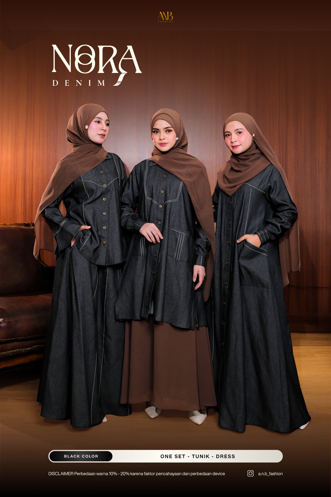 BLACK - NOORA DENIM